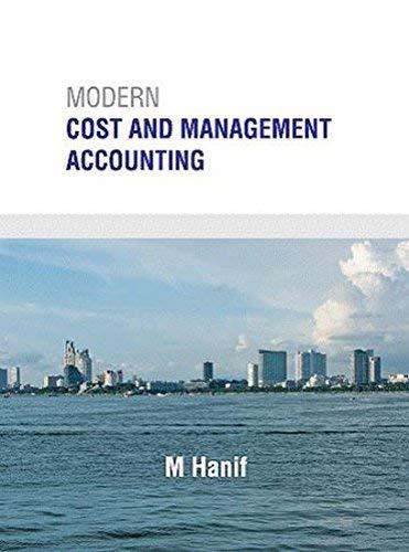 modern cost and management accounting 1st edition m. hanif 0070144931, 9780070144934