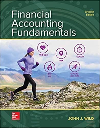 financial accounting fundamentals 7th edition john wild 1260247864, 9781260247862