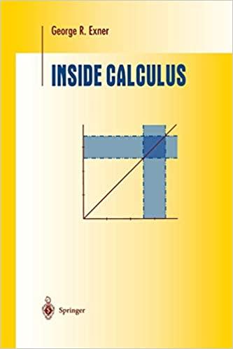 inside calculus 1st edition george r exner 1475774079, 978-1475774078