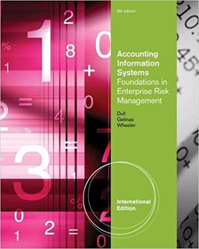 accounting information systems foundations in enterprise risk management international 9th edition richard