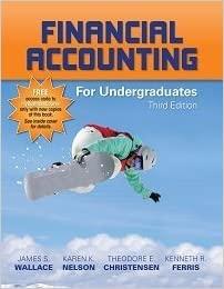 financial accounting for undergraduates 3rd edition ferris wallace nelson, james s. wallace, karen nelson,