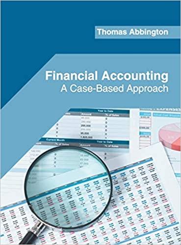 financial accounting a case based approach 1st edition thomas abbington 1682856364, 9781682856369