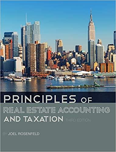principles of real estate accounting and taxation 3rd edition joel rosenfeld 151657169x, 9781516571697