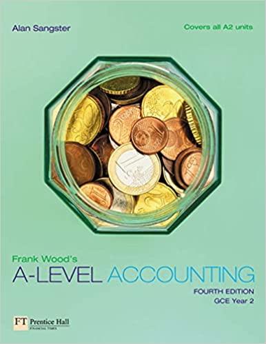 frank woods a level accounting gce year 2 4th edition alan sangster 0273685325, 9780273685326