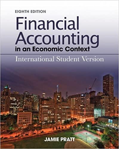 ise financial accounting in an economic context international 8th edition jamie pratt 0470646365,