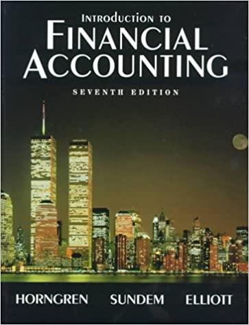 introduction to financial accounting 7th edition charles t. horngren, gary l. sundem, john a. elliott