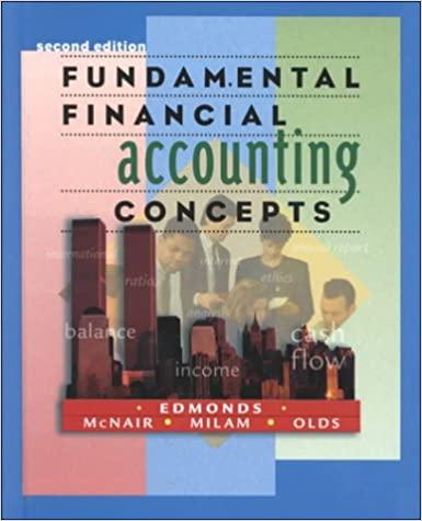 fundamental financial accounting concepts 2nd edition thomas p. edmonds 0075617838, 9780075617839