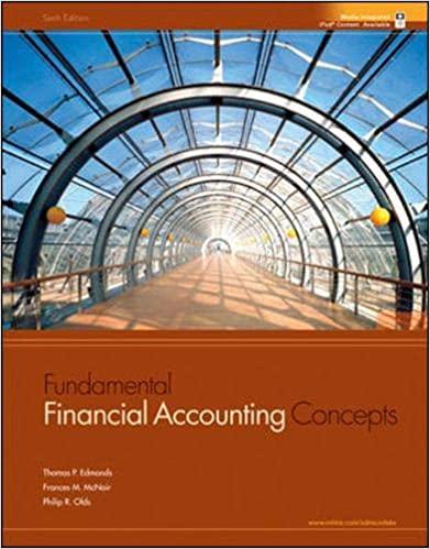 fundamental financial accounting concepts 6th edition thomas edmonds, frances mcnair, philip olds 007336777x,