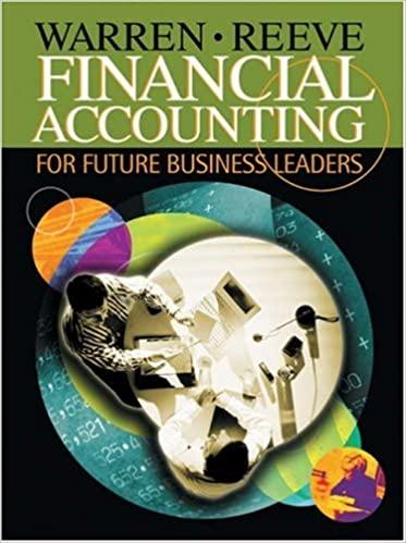 financial accounting for future business leaders 1st edition carl s. warren, james m. reeve 0324181450,