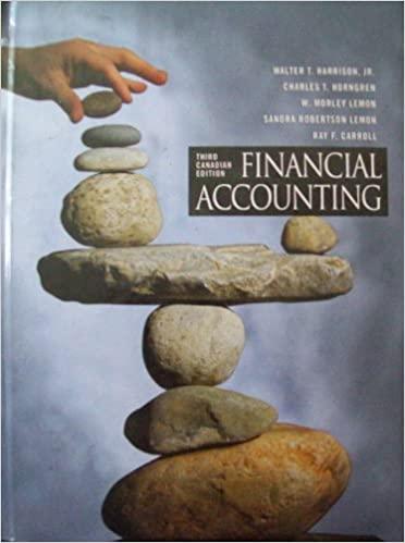 financial accounting 3rd canadian edition charles t. horngren, w. morley lemon, sandra robertson lemon, ray