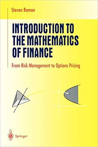 introduction to the mathematics of finance from risk management to options pricing 1st edition steven roman