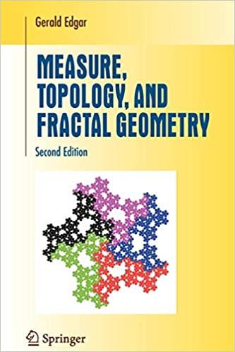 measure topology and fractal geometry 2nd edition gerald edgar 1441925694, 978-1441925695
