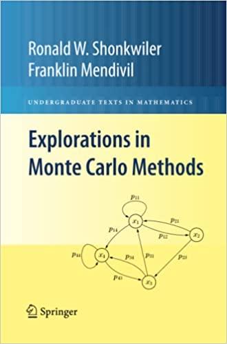explorations in monte carlo methods 1st edition ronald w. shonkwiler, franklin mendivil 1489983791,