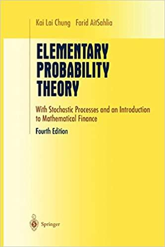 elementary probability theory with stochastic processes and an introduction to mathematical finance 4th