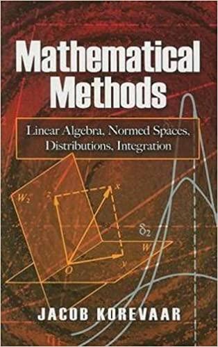 mathematical methods linear algebra normed spaces distributions integration 1st edition jacob korevaar