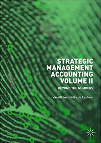 strategic management accounting volume ii beyond the numbers 1st edition vassili joannidès de lautour