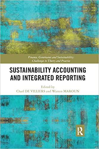 sustainability accounting and integrated reporting 1st edition charl villiers, warren maroun 0367889463,
