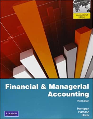 financial and managerial accounting 3rd global edition charles t. horngren 0132782820, 9780132782821