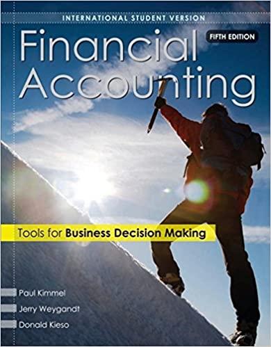 financial accounting tools for business decision making 5th international edition paul d. kimmel, jerry j.