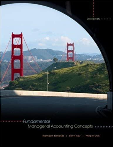 fundamental managerial accounting concepts 4th edition thomas edmonds, bor-yi tsay, philip olds 0073526797,