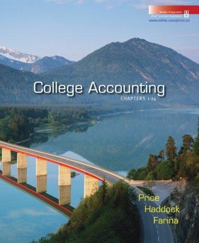 college accounting chapters 1-24 12th edition john price, m. david haddock, michael farina 0073365505,