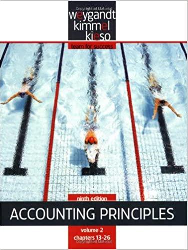 accounting principles volume 2 chapters 13 - 26 9th edition jerry j. weygandt, donald e. kieso, paul d.