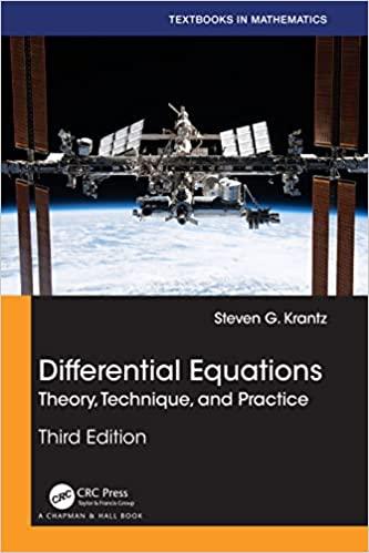 differential equations theory technique and practice 3rd edition steven g krantz 1032102705, 978-1032102702