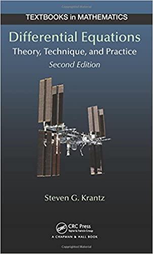 differential equations theory technique and practice 2nd edition steven g krantz 148224702x, 9781482247022