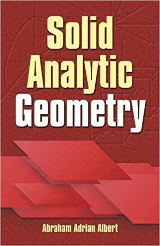 solid analytic geometry 1st edition abraham adrian albert 0486810267, 978-0486810263
