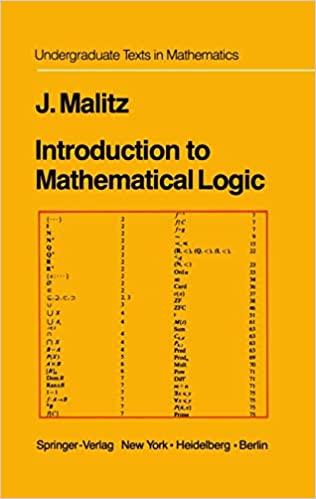 introduction to mathematical logic 1st edition jerome malitz 1461394430, 978-1461394433