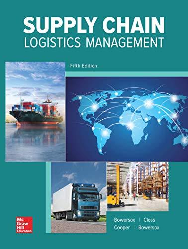 supply chain logistics management 5th edition donald bowersox, david closs, m. bixby cooper 1260547825,