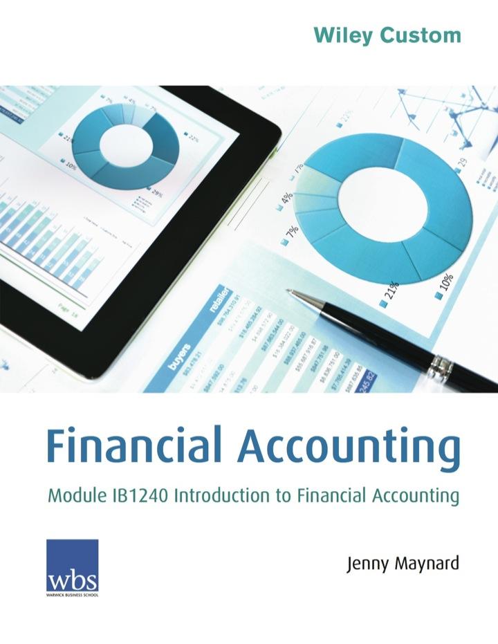 module ib1240 introduction to financial accounting 1st edition warwick business school, jenny maynard