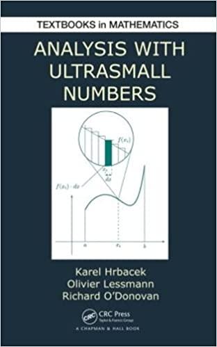 analysis with ultrasmall numbers 1st edition karel hrbacek, olivier lessmann, richard o donovan 1498702651,