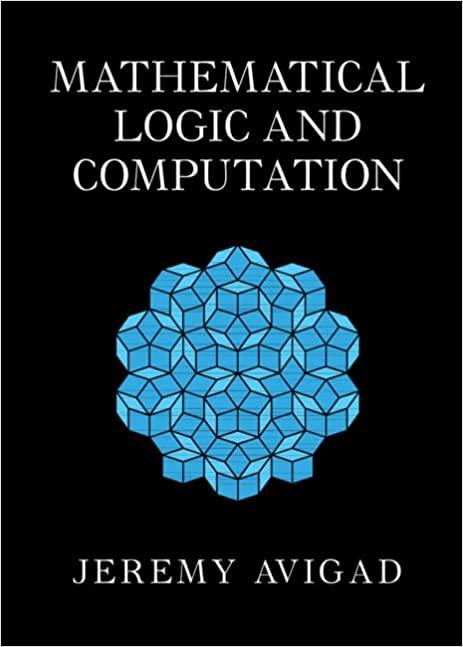 mathematical logic and computation 1st edition jeremy avigad 1108478751, 978-1108478755