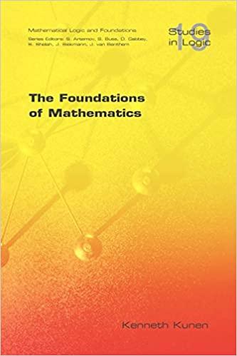 the foundations of mathematics 1st edition kenneth kunen 1904987141, 978-1904987147