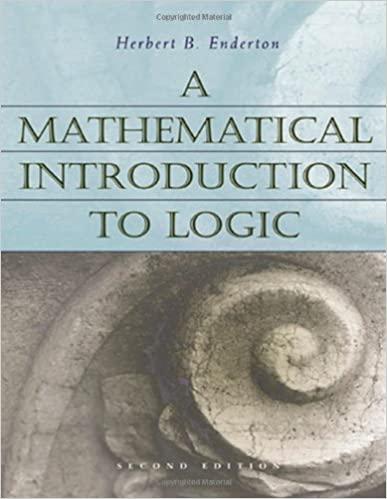 a mathematical introduction to logic 2nd edition herbert b enderton 0122384520, 978-0122384523