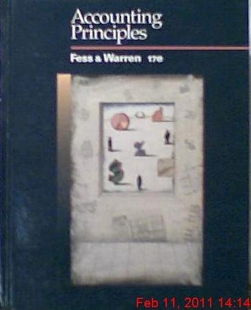 accounting principles 17th edition c. rollin niswonger, philip e fess 0538818506, 978-0538818506