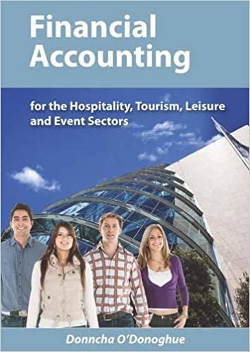 financial accounting for the hospitality tourism leisure and event sectors 1st edition donncha o'donoghue