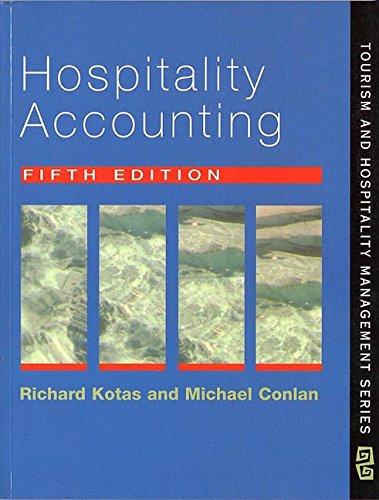 hospitality accounting 5th edition richard kotas, michael conlan 1861520867, 978-1861520869