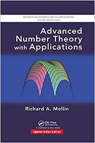 advanced number theory with applications 1st edition mollin richard a 0367025620, 978-0367025625