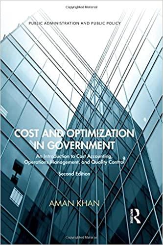 cost and optimization in government 2nd edition aman khan 1420067214, 9781420067217