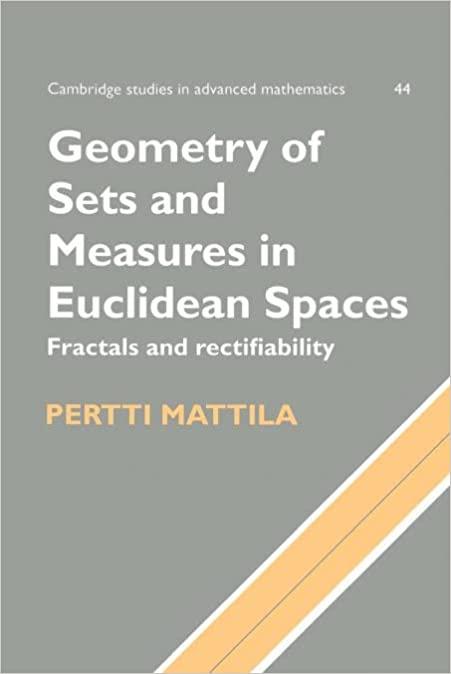 geometry of sets and measures in euclidean spaces 1st edition pertti mattila 0521655951, 978-0521655958