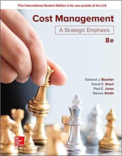 ise cost management a strategic emphasis 8th international  edition edward blocher, david stout, paul juras,