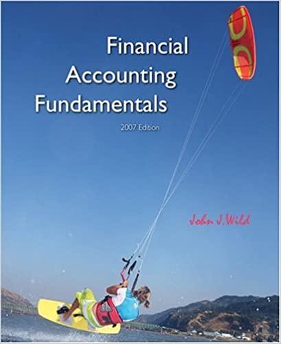 financial accounting fundamentals 1st edition john wild 0073403970, 9780073403977