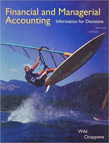 financial and managerial accounting information for decisions 2nd edition john j. wild 0073526681,