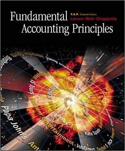 fundamental accounting principles fap 16th edition kermit d. larson, john j wild, barbara chiappetta
