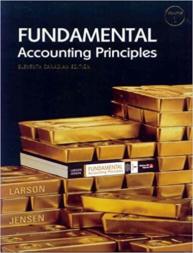 fundamental accounting principles volume 1 11th canadian edition larson, jensen 0070916497, 9780070916494