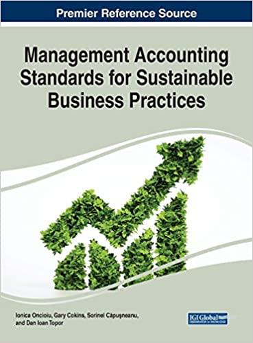management accounting standards for sustainable business practices 1st edition ionica oncioiu, gary cokins,