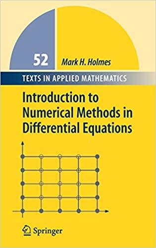 introduction to numerical methods in differential equations 1st edition mark h holmes 0387308911,