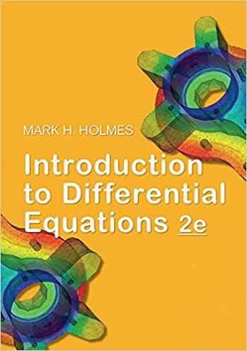 introduction to differential equations 2nd edition mark h holmes 1975077202, 978-1975077204